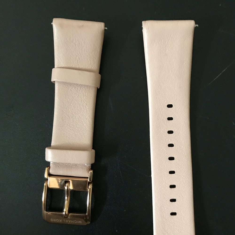 Michael Kors pink watch band & necklace